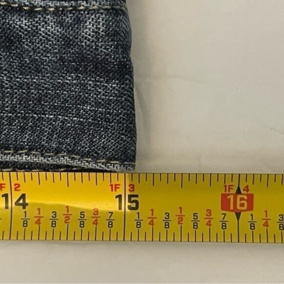 Tommy Hilfiger Embroidered Logo 100% Cotton Straight Leg Y2K Jeans NWOT Size 6 - Picture 9 of 11